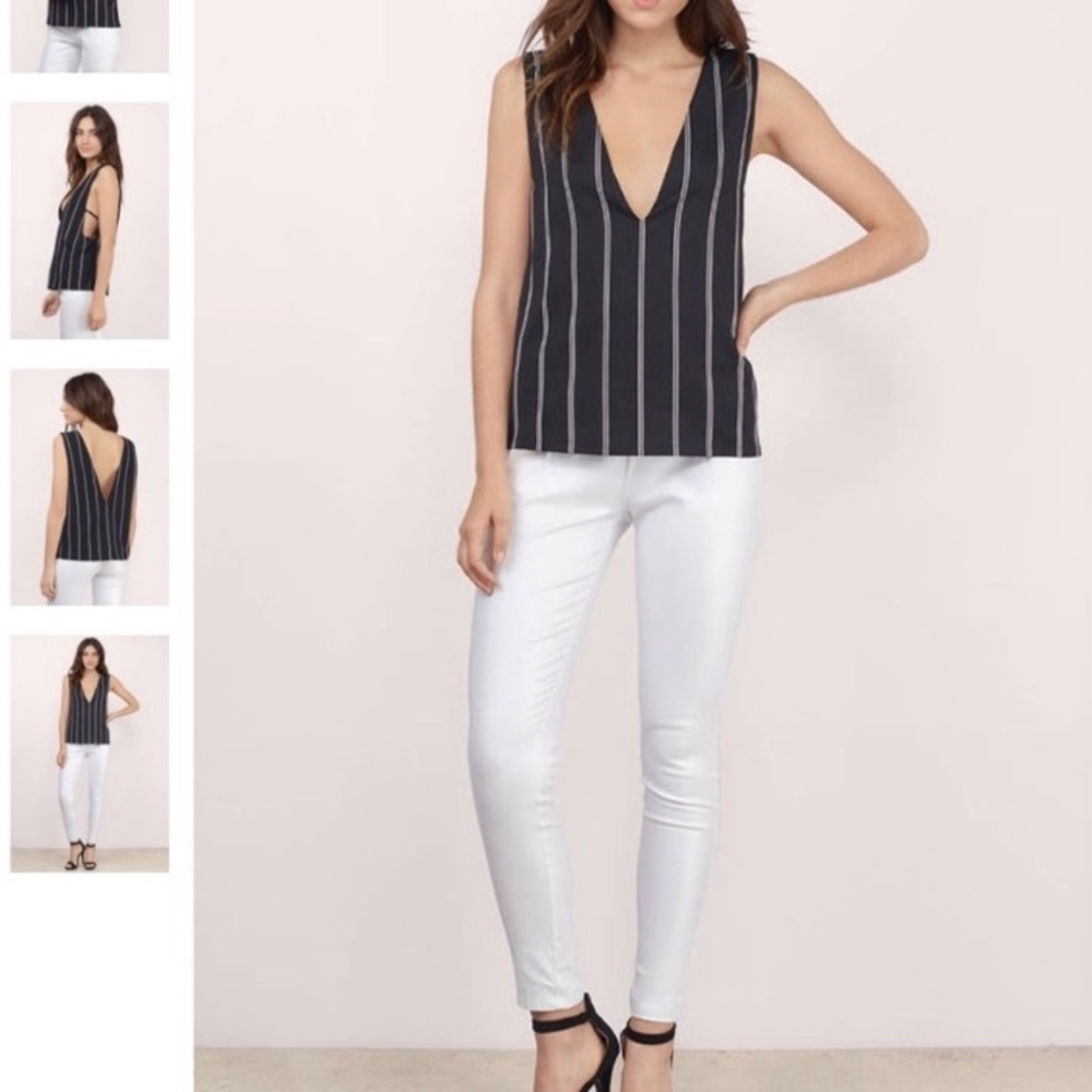 TOBI striped top